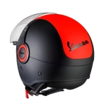 CASCO VESPA VJ FLUOR ROJO