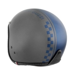 CASCO JET GUZZI CHESS COLOR PLATA/AZUL