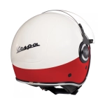 CASCO JET VESPA VJ COLOR BLANCO/ROJO